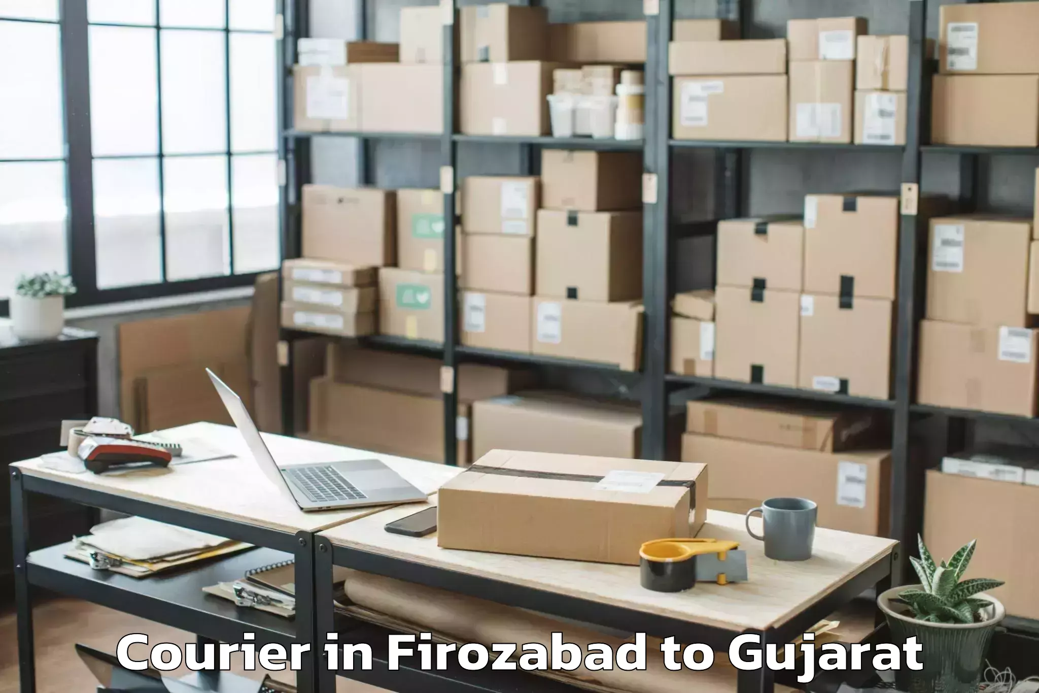 Get Firozabad to Patdi Courier